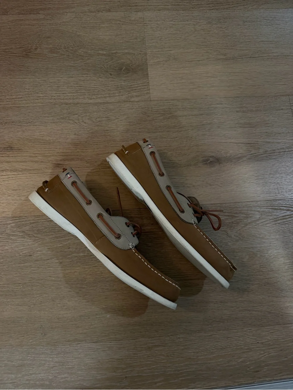 Men's Classic Brown Leather Boat Shoes